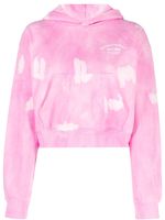 Sporty & Rich hoodie en coton Wellness à motif tie-dye - Rose - thumbnail