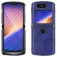 Crocodile Series Motorola Razr 5G Cover - Blauw