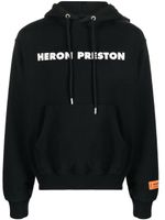 Heron Preston hoodie en coton biologique à logo imprimé - Noir