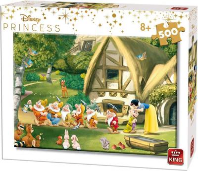 King legpuzzel Disney Sneeuwwitje meisjes karton 500 stukjes King legpuzzel Disney Sneeuwwitje meisjes karton 500 stukjes