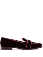 Aquazzura mocassins Martin en velours effet - Rouge - thumbnail