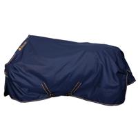 Deken Bucas Irish Turnout 150gr, 215 CM in donkerblauw/goud
