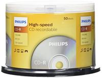 Philips CD-R High-speed (700 MB/80 minuten, 52x snelheid, 50 stuks Spindel)