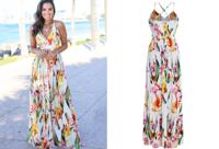 Maxi zomerjurk met fleurige print
