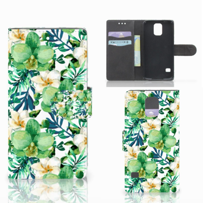 Samsung Galaxy S5 | S5 Neo Hoesje Orchidee Groen
