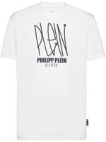 Philipp Plein t-shirt en coton à logo imprimé - Blanc