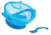 Nuby kom met zuigring, lepel en deksel 20 cm