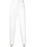 Hed Mayner pantalon en coton à coupe slim - Blanc