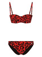 Dolce & Gabbana bikini à imprimé léopard - Rouge - thumbnail