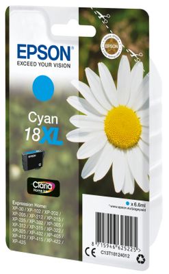 Epson Inktcartridge T1812, 18XL Origineel Cyaan C13T18124012