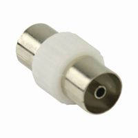 Nedis CSGB40941WT Coaxadapter Iec (coax) Female - Iec (coax) Female Wit - thumbnail