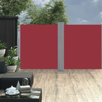 Windscherm uittrekbaar 170x600 cm rood