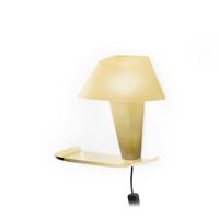 Wever & Ducre - Rever 1.1 Zwart Cable Wandlamp Geel / Goud