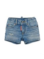 DSQUARED2 KIDS short en jean à finitions effilochées - Bleu - thumbnail