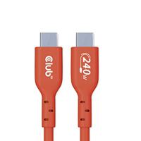 Club 3D CAC-1511 USB 2 Type-C Bi-directionele USB-IF-gecertificeerde kabel 480Mb, PD 240W (48V/5A) EPR St./St. 1m