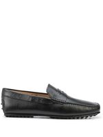 Tod's mocassins en cuir grainé - Noir