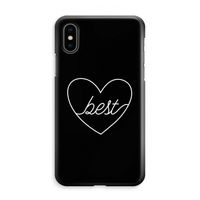 Best heart black: iPhone XS Max Volledig Geprint Hoesje - thumbnail