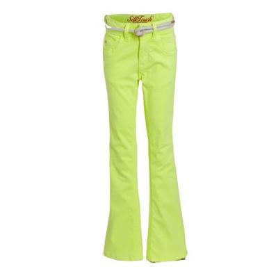Vingino high waist flared broek Belize Flare neon geel