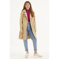 NoBell’ coat zomer Behip met ceintuur bruin