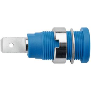 Schützinger SEB 6452 Ni / BL Veiligheids-labconnector, female Bus, inbouw verticaal Stift-Ø: 4 mm Blauw 1 stuk(s)