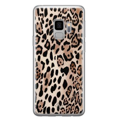 Samsung Galaxy S9 siliconen hoesje - Golden wildcat