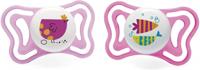 Chicco fopspenen Physio Forma meisjes siliconen roze 2 stuks