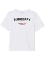 Burberry Kids t-shirt en coton à logo Horseferry imprimé - Blanc