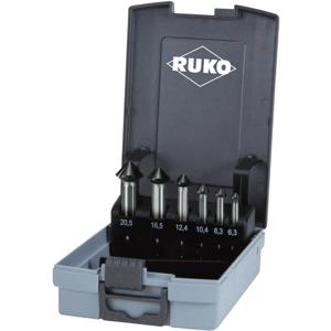 RUKO 102790PRO Kegelverzinkboorset 6-delig 6.3 mm, 8.3 mm, 10.4 mm, 12.4 mm, 16.5 mm, 20.5 mm Cilinderschacht 1 set(s)