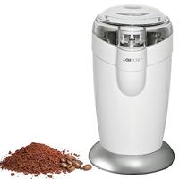 Clatronic elektrische koffiemolen, koffiemolen met roestvrij stalen klopper, capaciteit 40 g, 120 watt motor, wit-roestvrij staal, KSW 3306