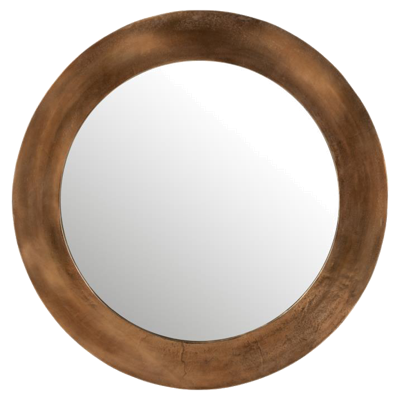 J-Line Spiegel Rond Aluminium Roest 80x80x1