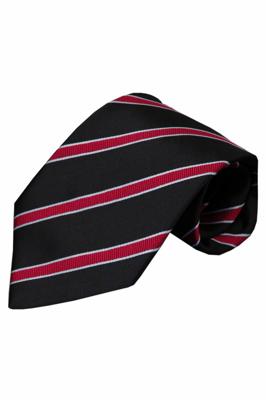 Zwarte zijden stropdas Imola 01