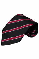 Zwarte zijden stropdas Imola 01
