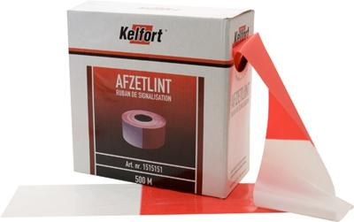 Afzetlint rood/wit 8cm (500mtr)