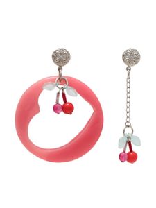 Amir Slama boucles d'oreilles à breloque cerise - Rose