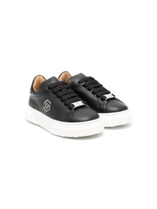 Philipp Plein Junior baskets à empiècements contrastants - Noir