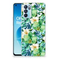 OPPO Reno 6 5G TPU Case Orchidee Groen