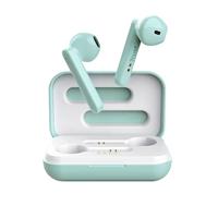 Trust Mobile Primo Touch Draadloze Bluetooth Oordopjes Wireless Earphones, 10 Uur Speeltijd in Totaal, Ingebouwde Microfoon, TWS, voor PC, Laptop, Smartphone, Tablet - Turquoise