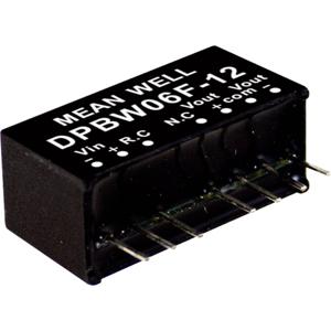 Mean Well DPBW06F-12 DC/DC-convertermodule 250 mA 6 W Aantal uitgangen: 2 x Inhoud 1 stuk(s)