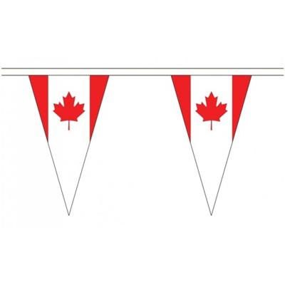 Extra Lange Canada Vlaggenlijnen Van 20 Meter - Feestslingers