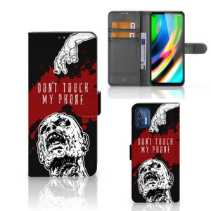 Motorola Moto G9 Plus Portemonnee Hoesje Zombie Blood