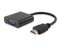 Equip 11903607 HDMI naar HD15 VGA-adapter (met audio) zwart
