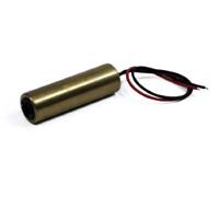 Puntlaser, rood, 650 nm, 1 mW, 3 V DC, Ø14x45 mm, Laser Class 2, Focus fixed (10.0m), Kabellengte 100 mm - 70100259