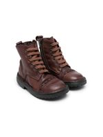 Pèpè bottines en cuir à lacets - Marron