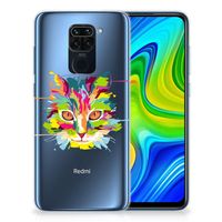 Xiaomi Redmi Note9 Telefoonhoesje met Naam Cat Color - thumbnail