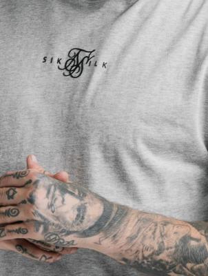 Sik Silk / t-shirt Basic Core in grijs Sik Silk / t-shirt Basic Core in grijs