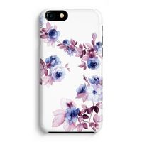 Waterverf bloemen: iPhone 8 Volledig Geprint Hoesje - thumbnail