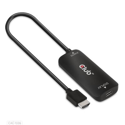 club3D USB Adapter [1x HDMI-bus, Micro-USB - 1x USB-C bus] Adapter HDMI + MicroUSB - USB-C 1 m