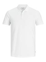 JACK & JONES Jjebasic Polo Ss Noos Poloshirt voor heren, Wit, XL