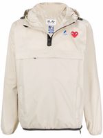 Comme Des Garçons Play x K-Way imperméable Leon à capuche - Tons neutres