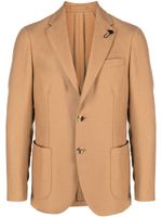 Lardini blazer Americana à simple boutonnage - Marron